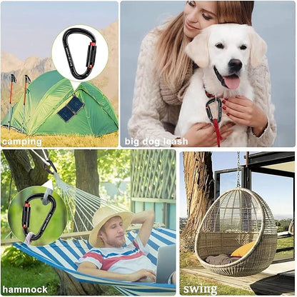 Auto Locking Carabiner Heavy Duty Carabiner 25kN UIAA Certified Climbing - Image 6