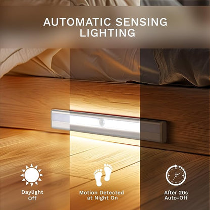 6 Pack Motion Sensor Lights, 10 LED Closet Battery Operated Lights, Stick-On - Image 3