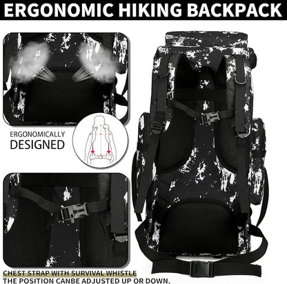 Hiking Backpack for Men 70L/100L Camping Backpack Military Rucksack Molle 3 - Image 5