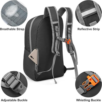 G4Free 24L Lightweight Packable Hiking Backpack Small Sport Travel Daypack - Image 8