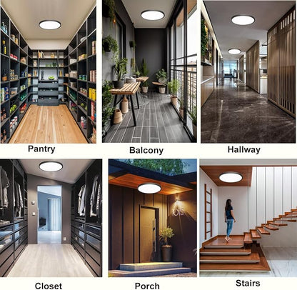 12 Inch Motion Sensor Ceiling Light Indoor Wired, Motion Activated Flush Mount - Image 7