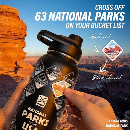DYSANKY National Parks Water Bottle – 32 oz Insulated Stainless Steel Bottle - Image 3