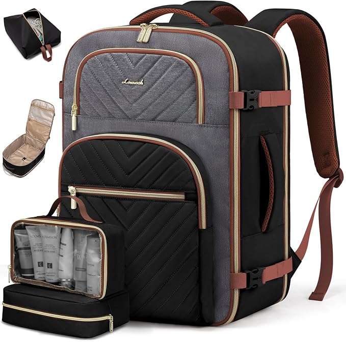 LOVEVOOK Travel Backpack Carry on Flight Approved 40L, Waterproof TSA Travel by LOVEVOOK