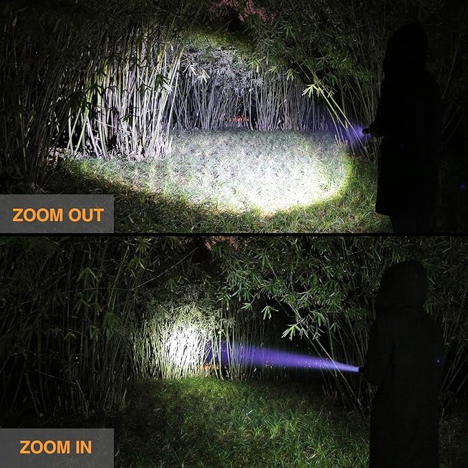 EverBrite Ultra Bright Tactical Flashlight, 900 Lumen Zoomable Adjustable Focus - Image 3