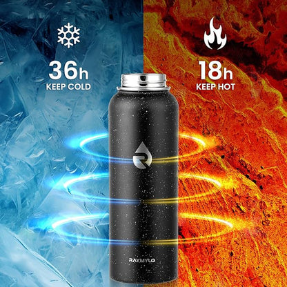 RAYMYLO Insulated Water Bottle 40 oz, Triple Wall Vacuum Stainless Steel - Image 3