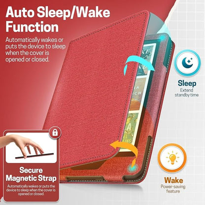 TNP Stand Case with Strap for Kindle Paperwhite 12th Gen 2024 / Kindle - Image 4