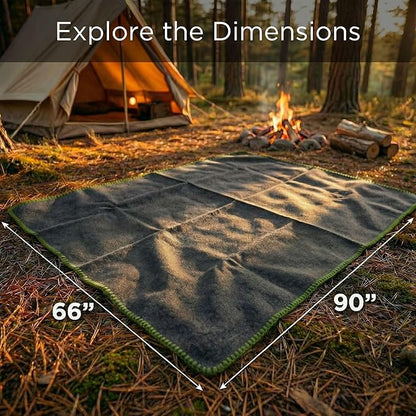 Wool Camping Blanket - Image 3