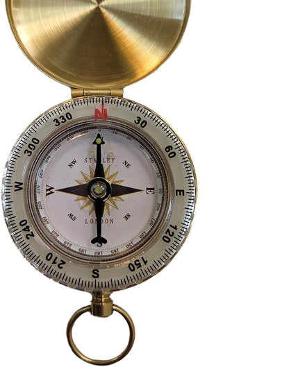 Glow in the Dark Brass Pocket Compass - Image 7