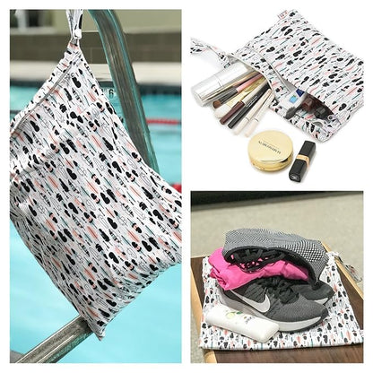 ALVABABY 3pcs Baby Cloth Diaper Wet Dry Bags Waterproof Reusable - Image 5
