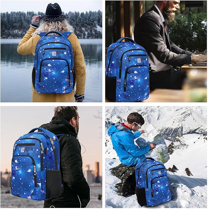 Volher Laptop Backpack, Business Travel Anti Theft Slim Durable Laptops Backpack - Image 7