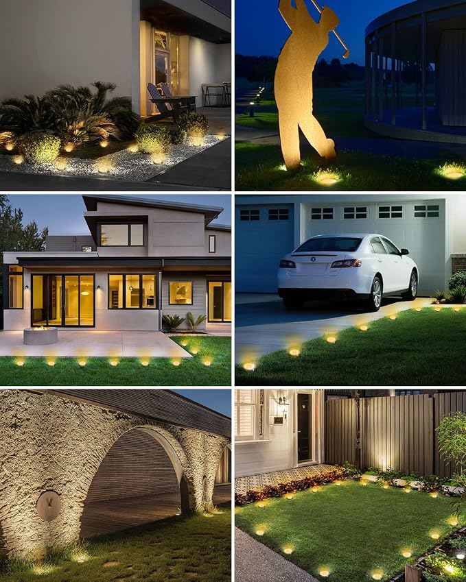 btfarm 16 Pack Solar Lights Outdoor, 8 LED Solar Ground Lights IP65 Waterproof - Image 7