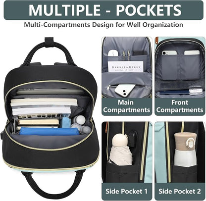 Laptop Backpack for Women Work Bookbag: 15.6 Inch College Backpacks - Image 3