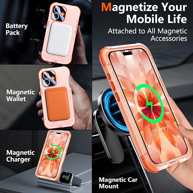 SPIDERCASE Magnetic for iPhone 17 Case Waterproof, 12FT Military Shockproof - Image 5