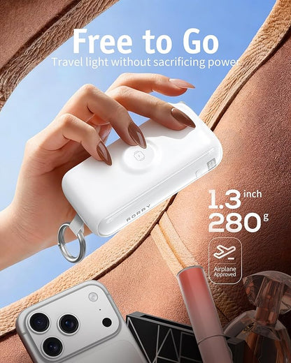 RORRY Flow Portable Charger, 10000mAh 40W Fast Charging Power Bank - Image 3