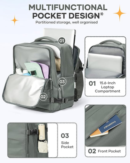 Large Travel Backpack for Women Airline Approved Carry on Backpack for - Image 5