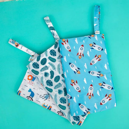 babygoal Wet Dry Bags for Baby Cloth Diapers, Washable Travel Bags, Gym Bag for - Image 5