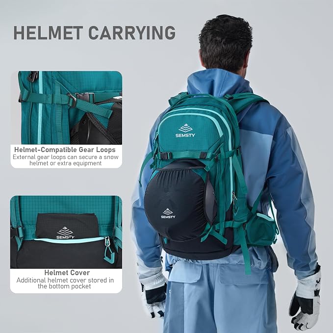 Ski and Snowboard Hydration Backpack, - Image 4