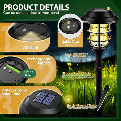 SOLPEX Solar Lights for Outside, Solar Outdoor Pathway Garden Lights Waterproof - Image 3