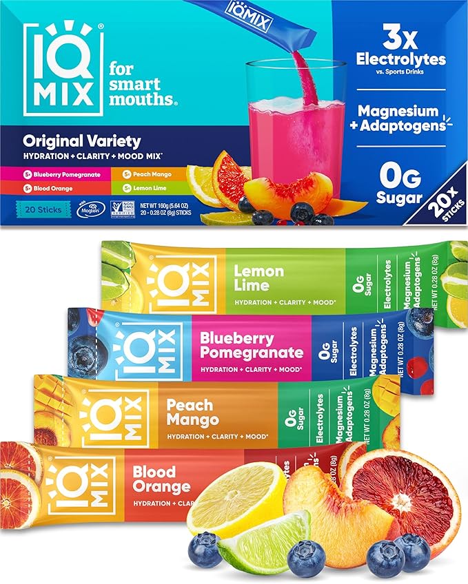 IQMIX Sugar Free Electrolytes Powder Packets by IQBAR