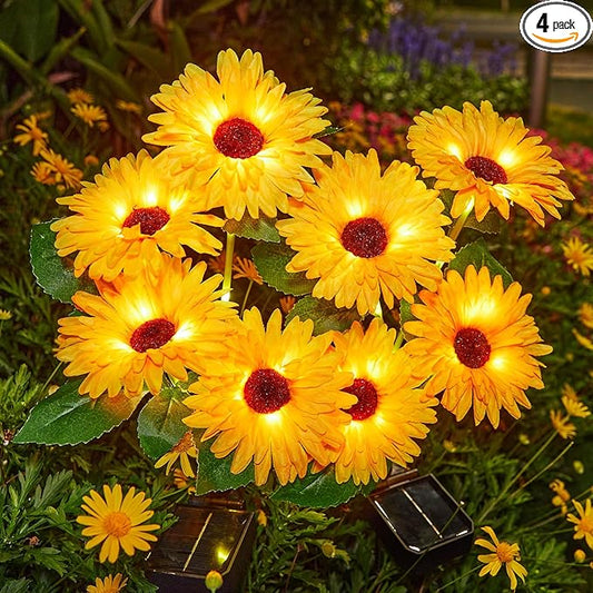 4 Pack Outdoor Solar Garden Lights by WdtPro