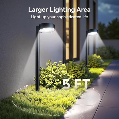 Ahaorigin 8 Pack Solar Pathway Lights Outdoor, 12 Brighter LED Solar Lights - Image 4