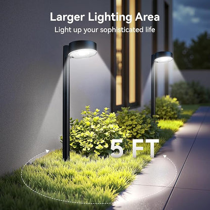 Ahaorigin 4 Pack Solar Pathway Lights Outdoor, 12 Brighter LED Solar Lights - Image 4