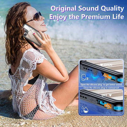 Temdan Compatible with iPhone 16 Pro Max Case Waterproof, Built-in Screen & - Image 6