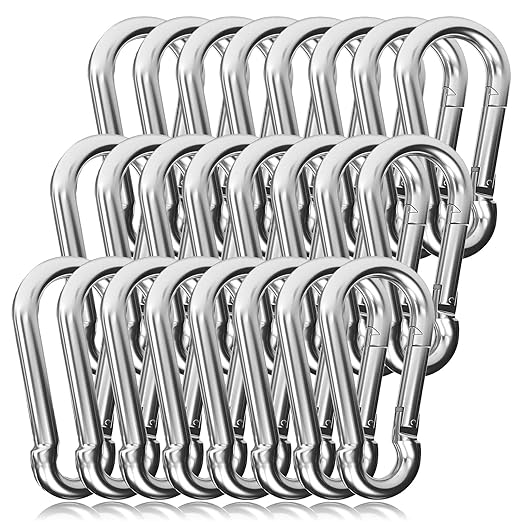 60PCS 3" Heavy Duty Spring Snap Hook, M8 5/16" Galvanized Steel Snap Hook by EPHECH