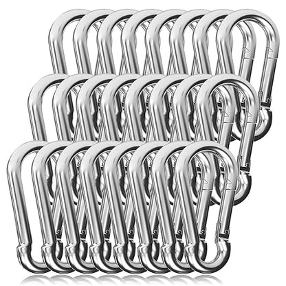 60PCS 3" Heavy Duty Spring Snap Hook, M8 5/16" Galvanized Steel Snap Hook by EPHECH