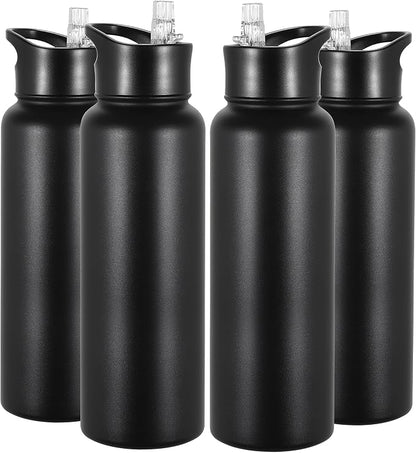 VEGOND 40 oz Insulated Water Bottle Bulk Stainless Steel Metal Water Bottles by VEGOND