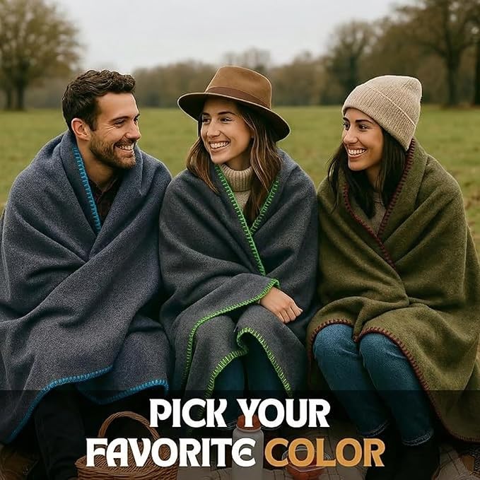 Wool Camping Blanket - Image 8