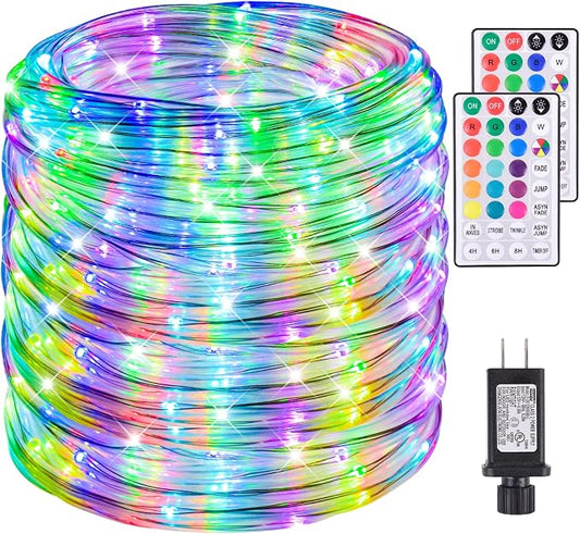 Nazuwke 200Ft Rope Lights Outdoor, 18 Colors Changing 610 LED String Lights by Nazuwke