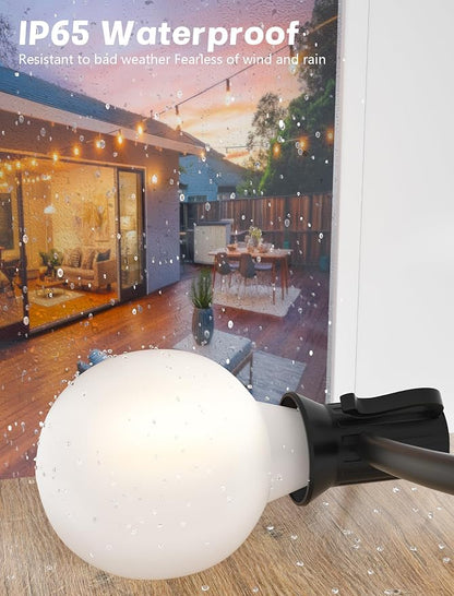 G40 Outdoor Globe Lights, 25FT Globe Christmas Lights - Image 5