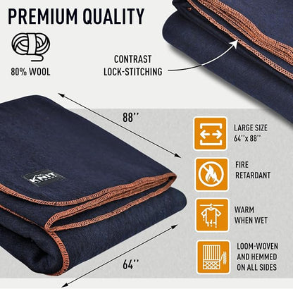 Large Military Wool Blanket - Image 6
