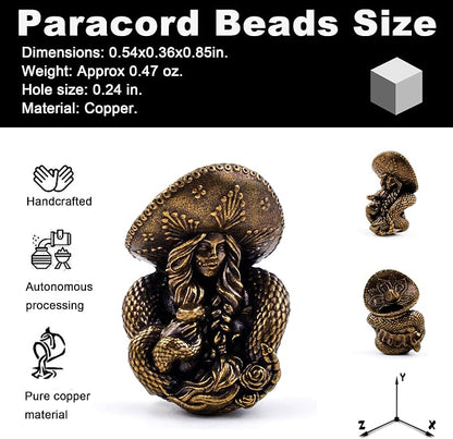 Paracord Beads with Hole for Crafting Survival Knife Lanyard Keychains - Image 2