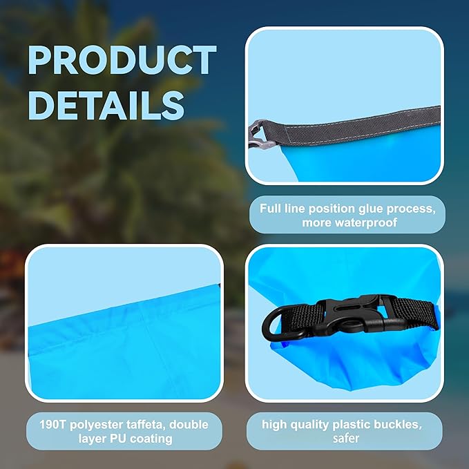 6PCS Dry Bags Waterproof, Lightweight Dry Bags - Image 5