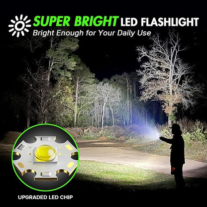 WdtPro LED Flashlight High Lumens SR2000 Pro, 2 Pack Brighter Tactical - Image 2
