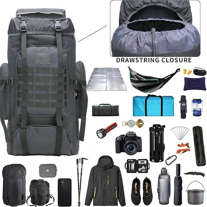 Hiking Backpack for Men 70L/100L Camping Backpack Military Rucksack Molle 3 - Image 4