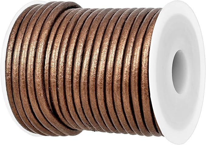 GENIQUE Real/Genuine Round Leather String Cord by GENIQUE