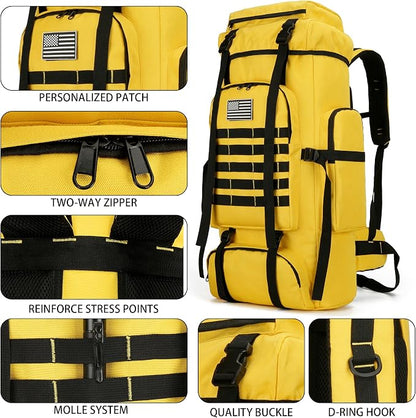 Hiking Backpack for Men 70L/100L Camping Backpack Military Rucksack Molle 3 - Image 5