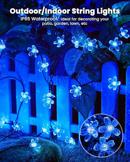 Brightown 60 LED Solar Flower String Lights - Image 2
