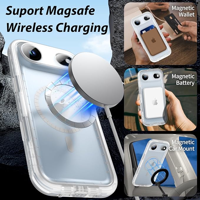 SPORTLINK for iPhone Air Case, IP68 Waterproof Military Protective Full Body - Image 5