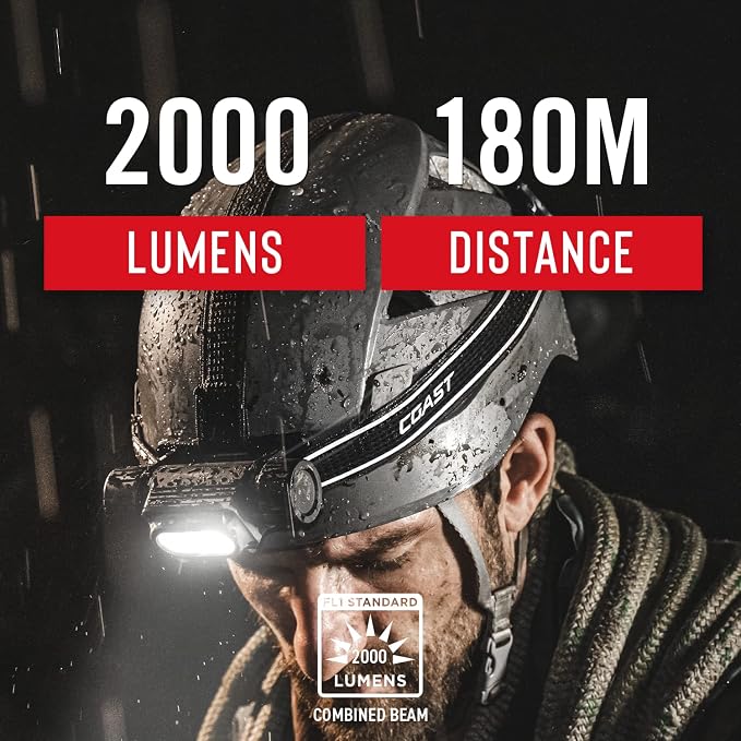 Coast WPH34R 2000 Lumen Waterproof Ultra Bright IP68 USB Rechargeable-Dual - Image 3