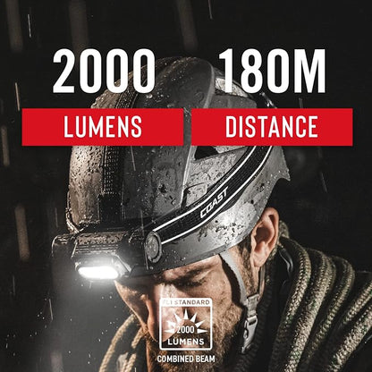 Coast WPH34R 2000 Lumen Waterproof Ultra Bright IP68 USB Rechargeable-Dual - Image 3