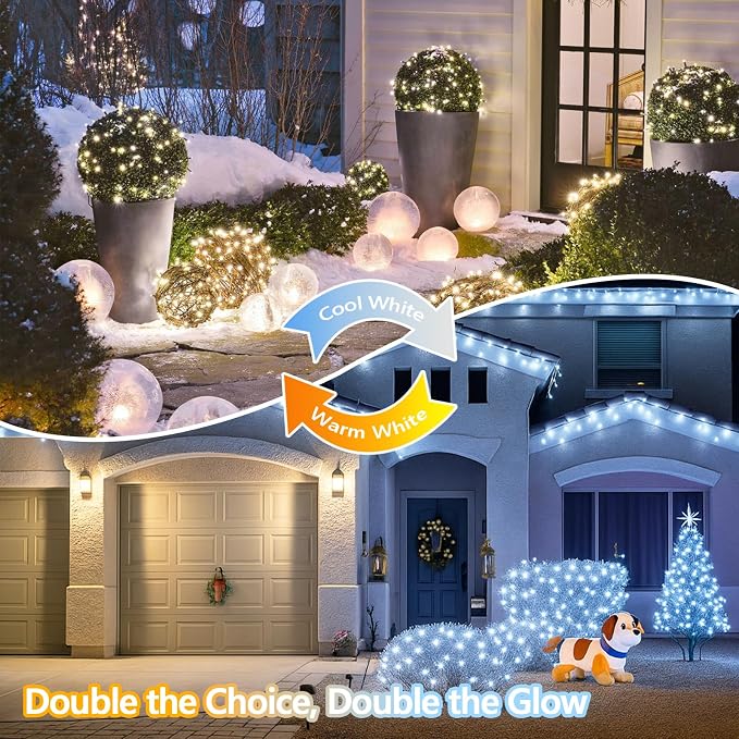 Warm White and Cool White Color Changing Solar String Lights - Image 5