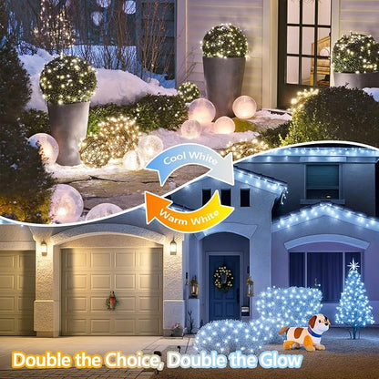 Warm White and Cool White Color Changing Solar String Lights - Image 5