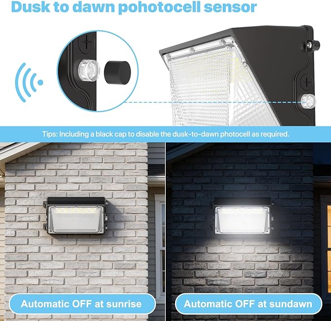 HYPERLITE LED Wall Pack Light: 150W Dusk to Dawn LED Outdoor Lighting - Image 2