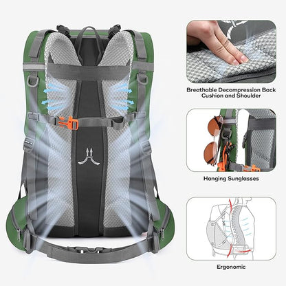 Maelstrom Hiking Backpack, Camping Backpack, 40L Waterproof Hiking Daypack - Image 5