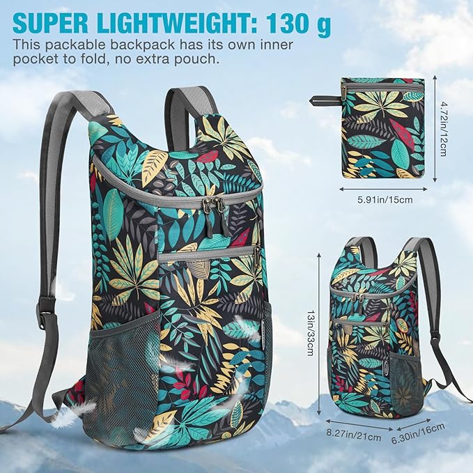 G4Free Lightweight Packable Hiking Backpack - Image 6