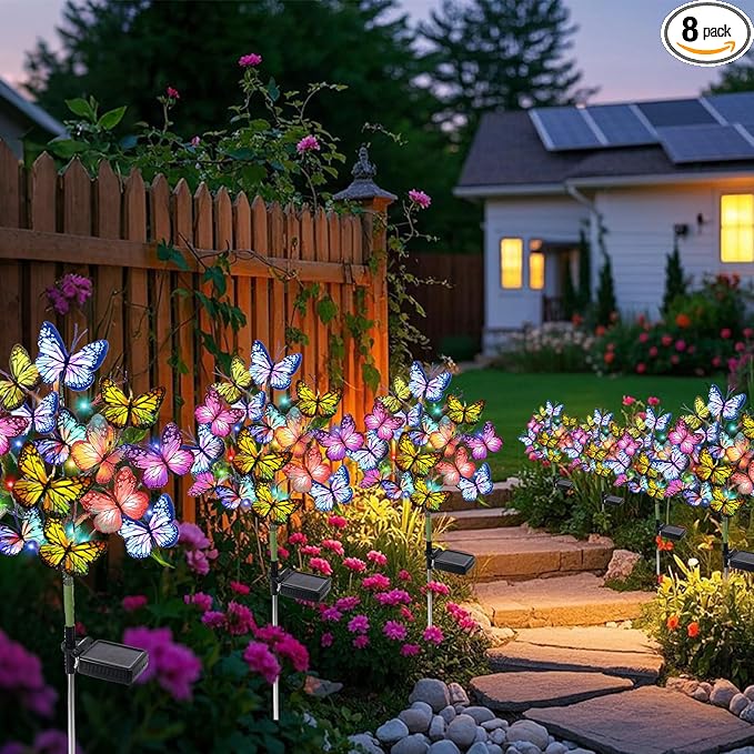 Adecorty Solar Garden Lights Outdoor Waterproof Decorative Solar Lights Outdoor by Adecorty